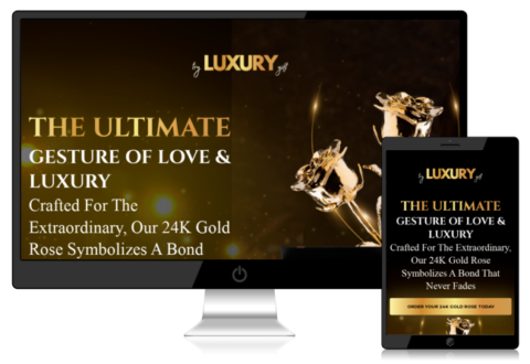 Luxury 24k Gold Rose